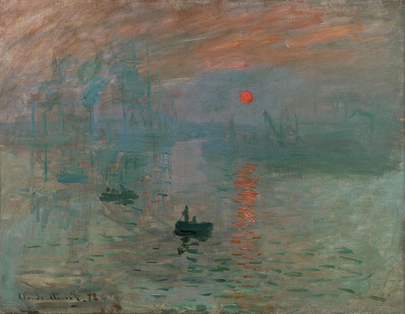 Foto de la pintura Impressió, sol naixent